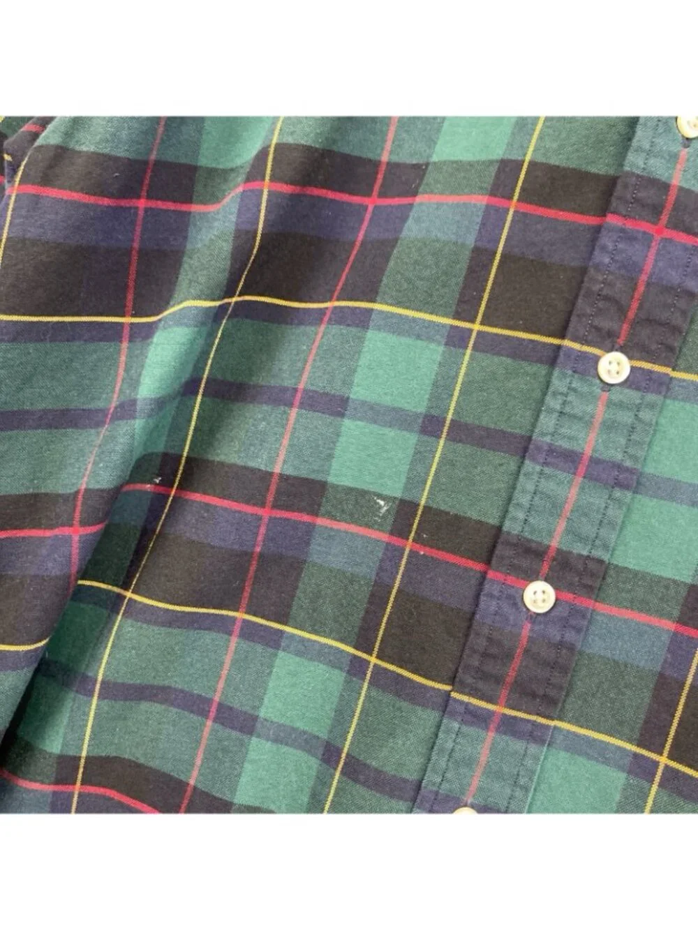 VTG Polo Ralph Lauren Blake Dress Plaid Shirt Terriers Dogs Embroidery Men Sz M - Picture 6 of 11